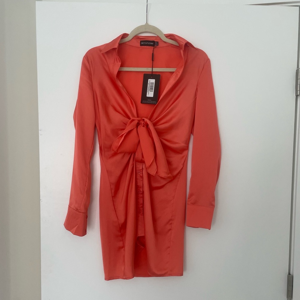 Pretty Little Thing satin dress